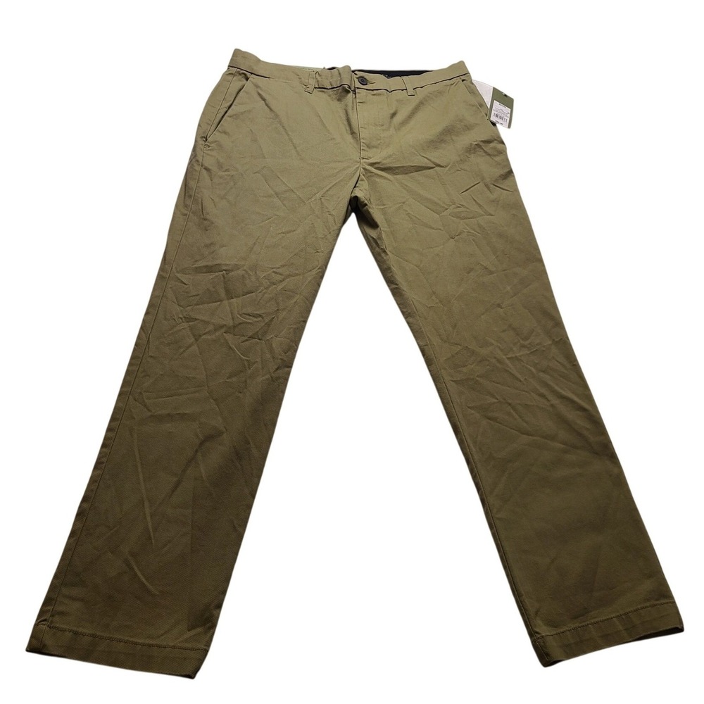 Goodfellow & Co Men's Slim Fit Chino Pants Olive Green 33x30 Stretch Twill New